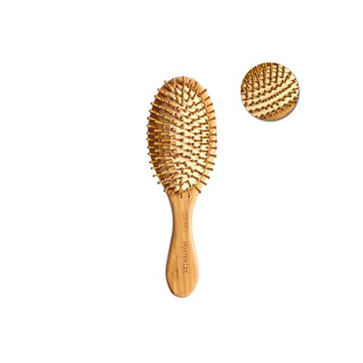 ROSENICE Cepillo de pelo natural de bambú peine cepillo de cuero cabelludo