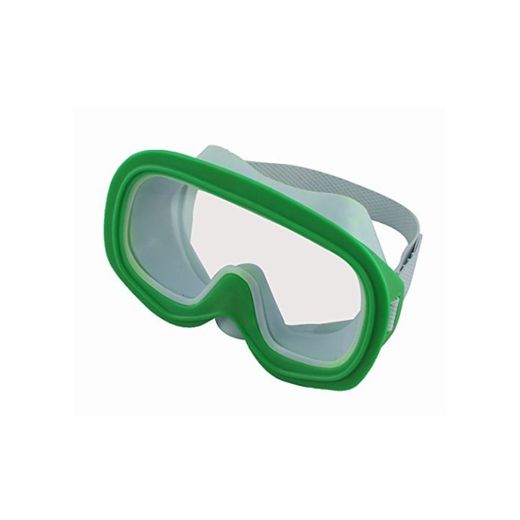 DealMux plástico Cinta elástica ajustável Surfar da água Mergulho Óculos de Natação Verde Branco