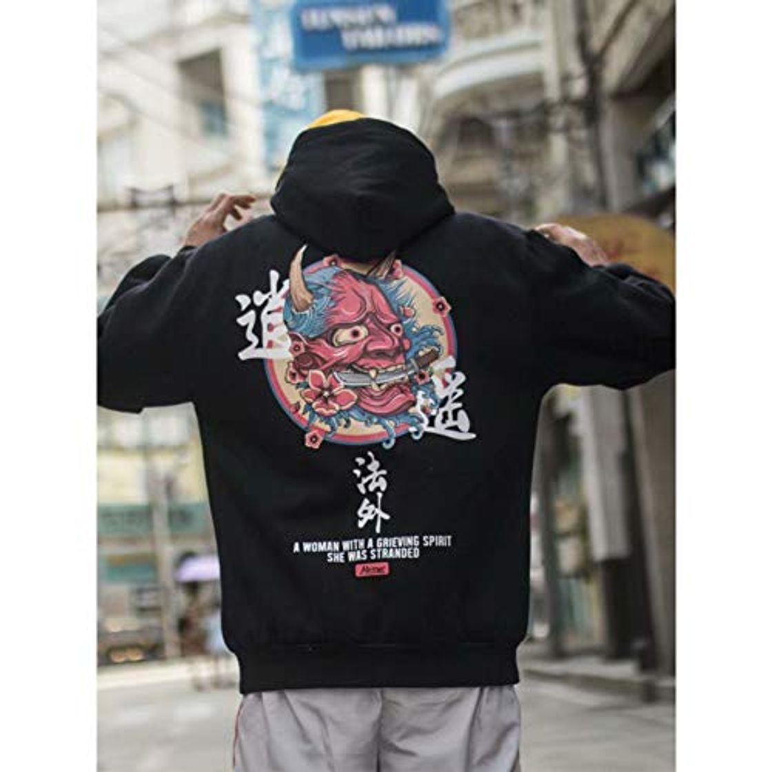Social LYJLYJ Sudadera 3D Bordado 3D Cat Wave Impreso Polar Hoodies Invierno Japón