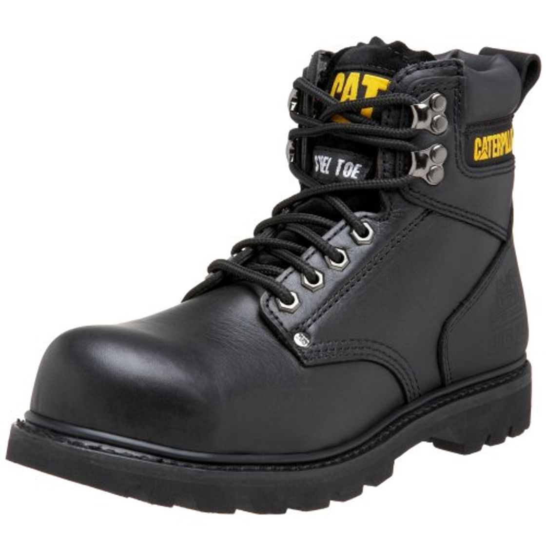 Fashion Caterpillar Second Shift Steel Toe Hombre US 9 Negro Bota de Trabaja