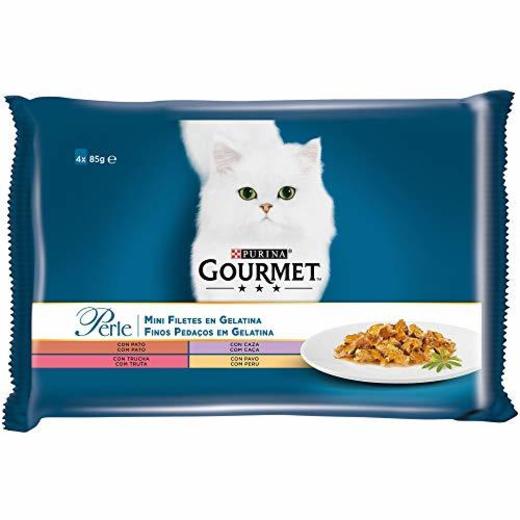 Purina Gourmet Perle Finas Láminas comida para gato en Gelatina Surtido 4