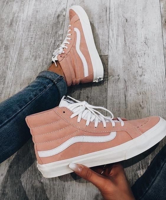 Social Vans bota rosa 