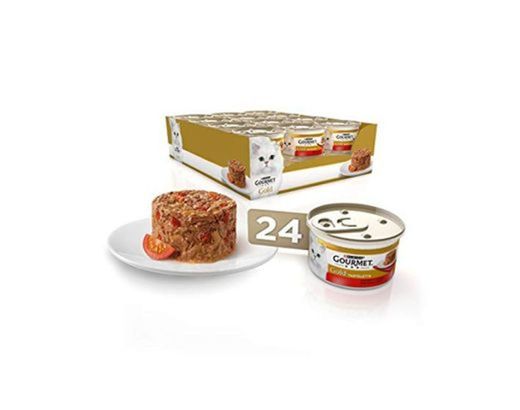 Purina Gourmet Gold Tartalette comida para gatos con Buey y Tomate 24 x 85 g