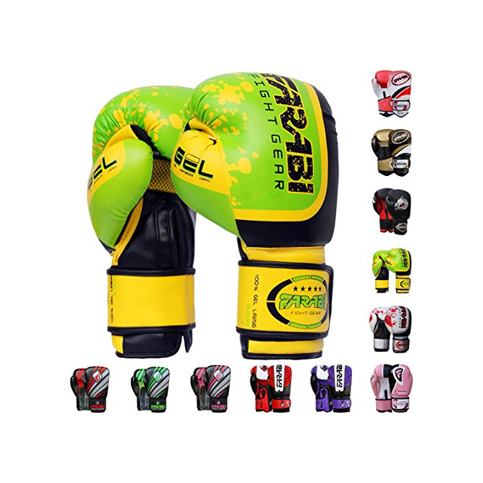 Fitness Guantes de boxeo Farabi de 10 oz 12 oz 14 oz 16 oz para hombre