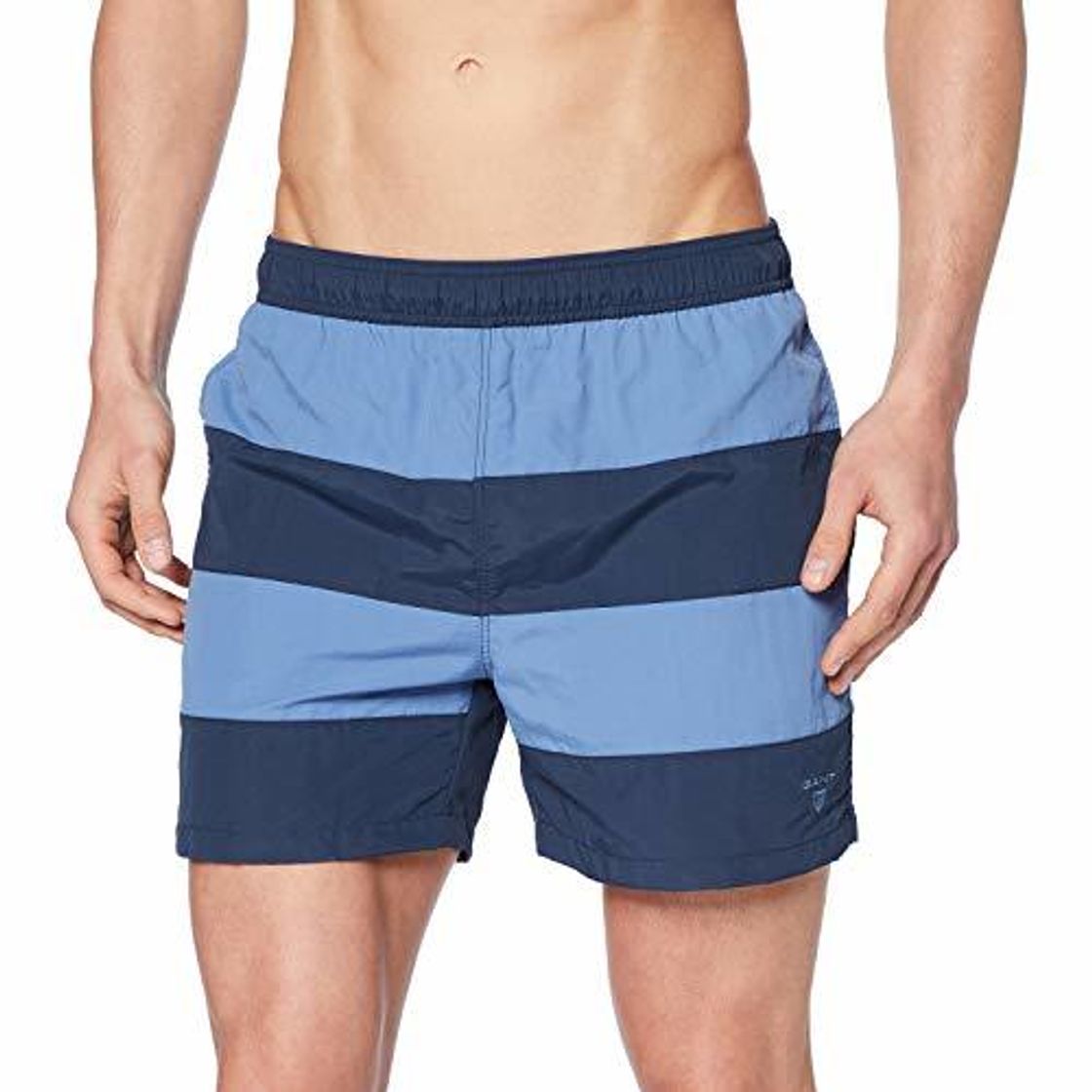 Lugar Gant Rugby Stripe Swim Shorts C.f Bañador, Azul