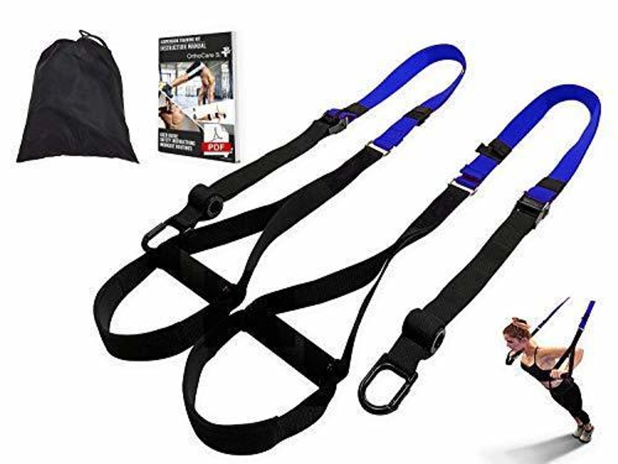 Social Ortho Care S Fitness - Entrenamiento en Suspension/Funcional con Cuerdas. Kit Multifuncion