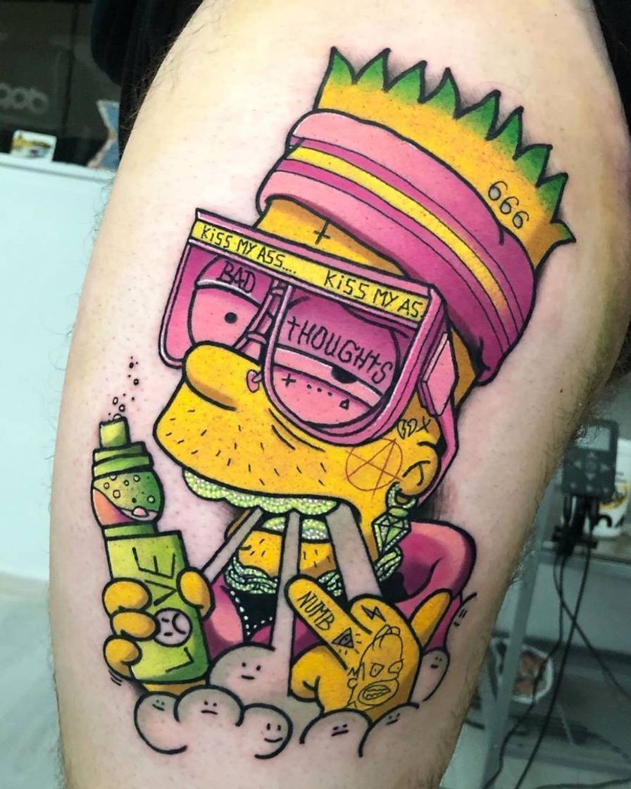 Fashion Tatuagem Simpsons