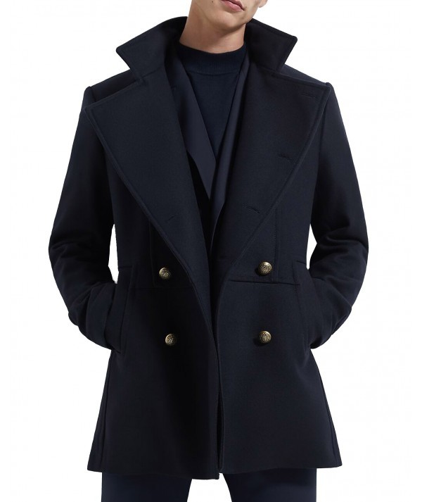 Moda THREE QUARTER LENGTH COAT WITH METAL BUTTONS - Coats ...