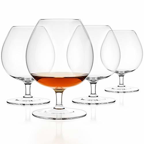 Products Luxbe - Brandy & Cognac - Juego de 4 vasos de cristal