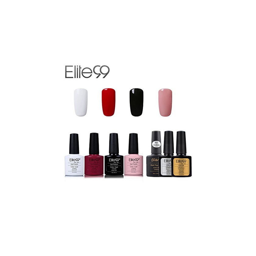 Social Elite99 Esmalte de Uñas Semipermanente Uñas de Gel UV LED Kit de
