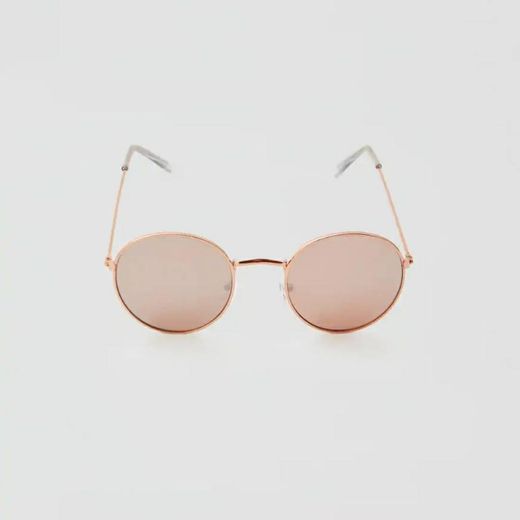 PULL&BEAR Óculos de sol rosa com lente espelhada