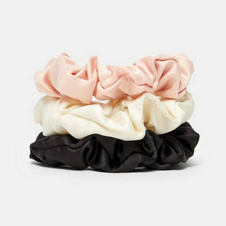 Social STRADIVARIUS Conjunto de 3 scrunchies para o cabelo