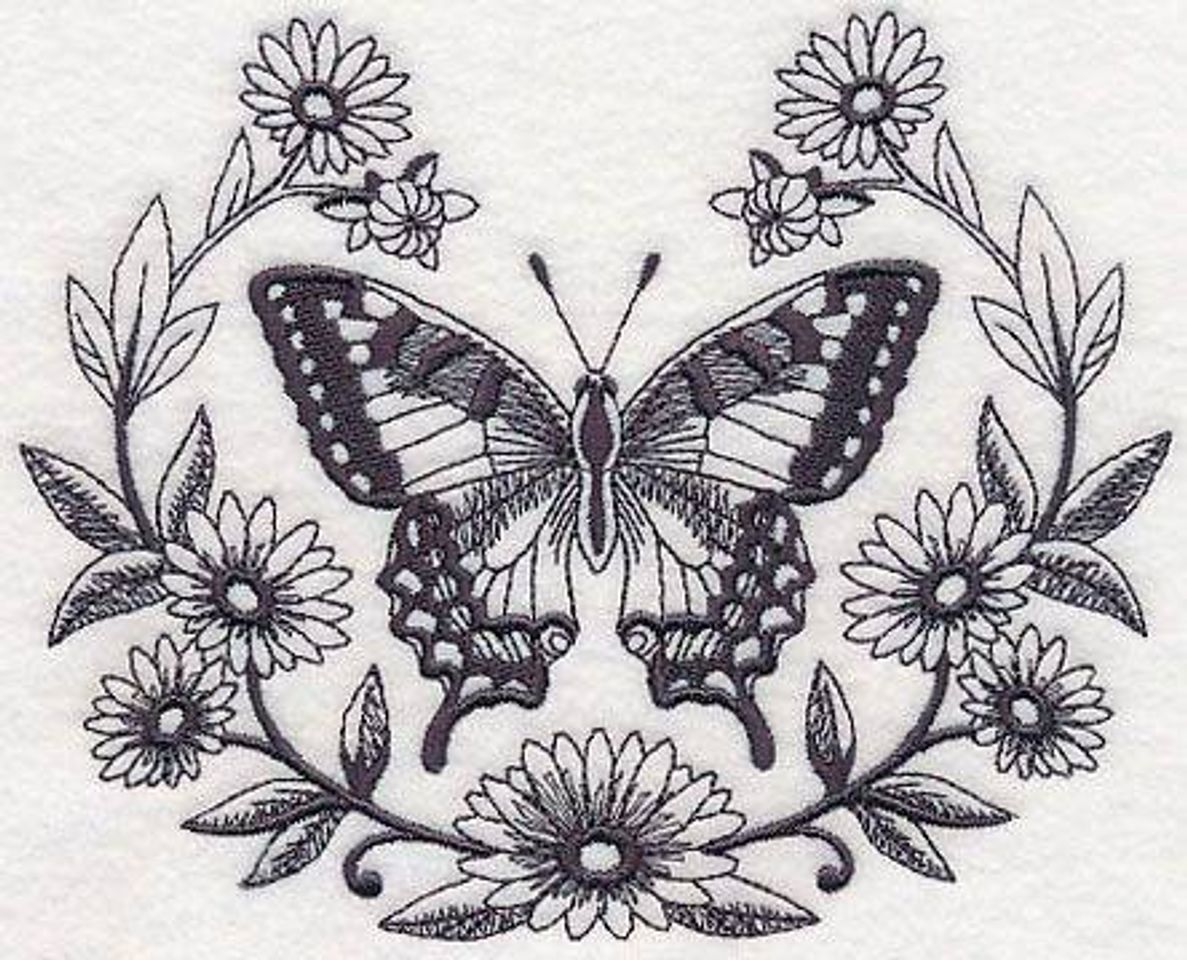 Fashion Tattoo: butterfly and flowers🦋🌼