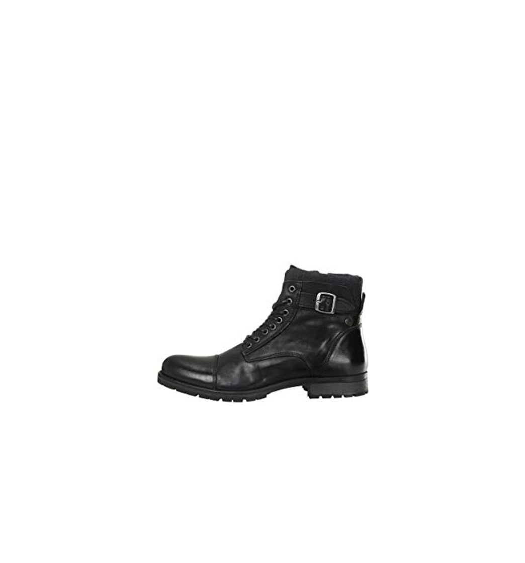 JACK & JONES JFWALBANY Leather STS, Chukka Boots para Hombre, Gris