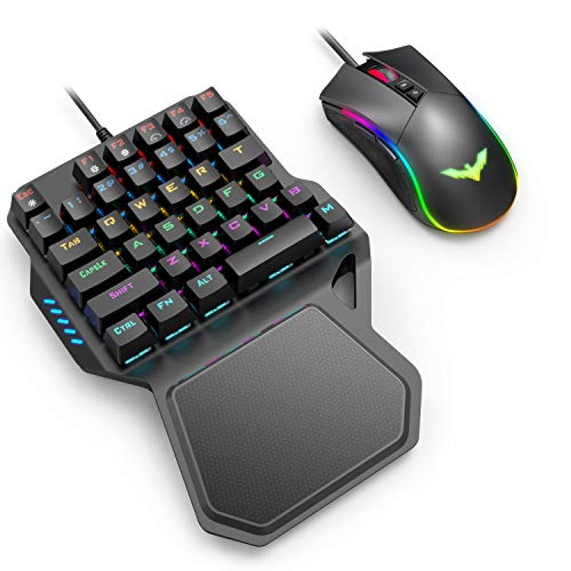 Producto havit Teclados mecánico Gaming de una Mano y Ratón