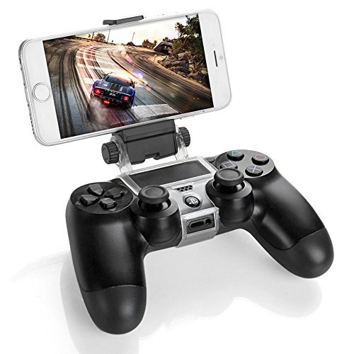 Electronic GAMINGER Clip Sujetador de teléfono móvil para control Dualshock de PlayStation 4