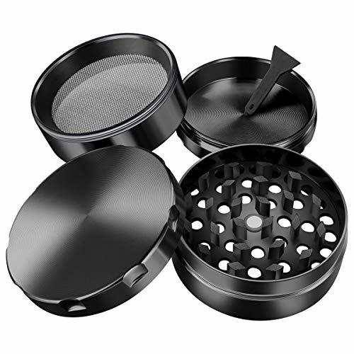 Home iLC Grinder Especias, Tabaco, Hierbas Grinder Metálico con Polen Colector 2" -