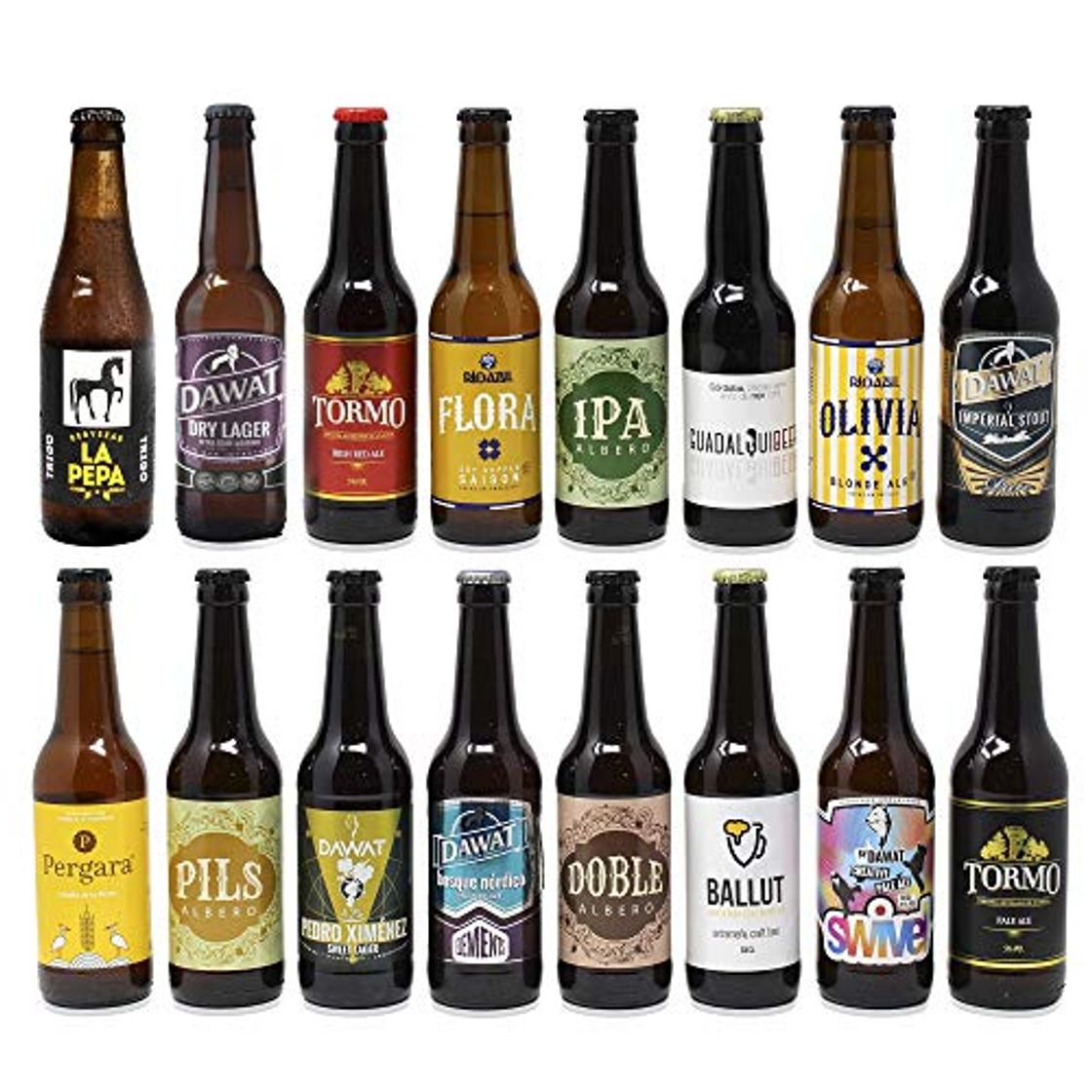 Product Pack de cervezas artesanas. x16 Las mejores marcas. 5280 ml. El mejor