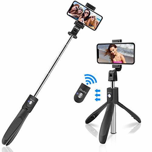 Lugar Palo Selfie Trípode, 3 en 1 Selfie Stick Bluetooth Extensible Rotación de