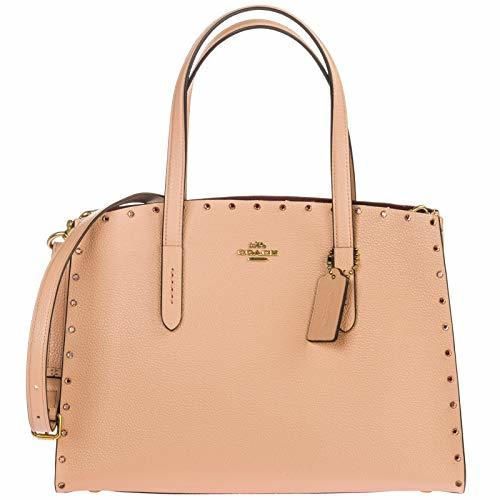 Coach mujer charlie bolsas de mano rosa