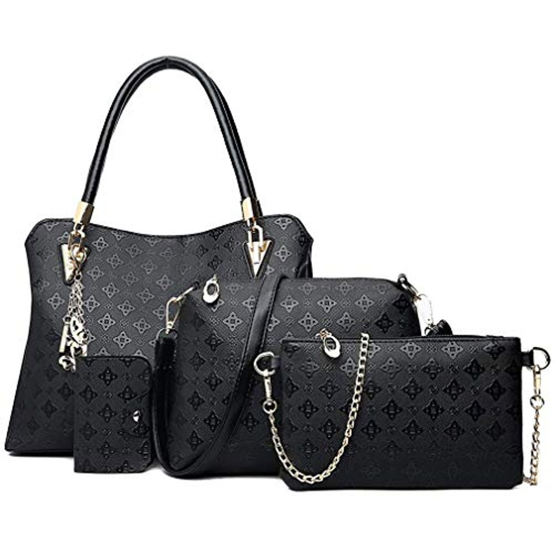 Social Pahajim bolso de las señoras señoras de regalo set señoras personalidad bolsa de cosméticos 4 unidades set bolso de las señoras de la manera bolso de las señoras de la moda