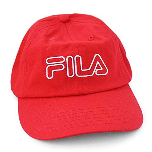 Fila Kid's Adjustable Cap Red Cotton Twill Hat