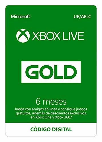 Product Suscripción Xbox Live Gold - 6 Meses