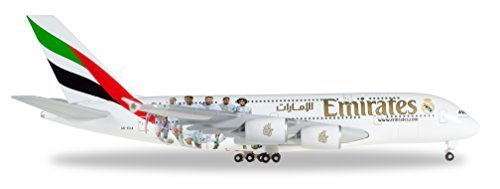 Place Herpa 529242 – Emirates Airbus A380 Real Madrid