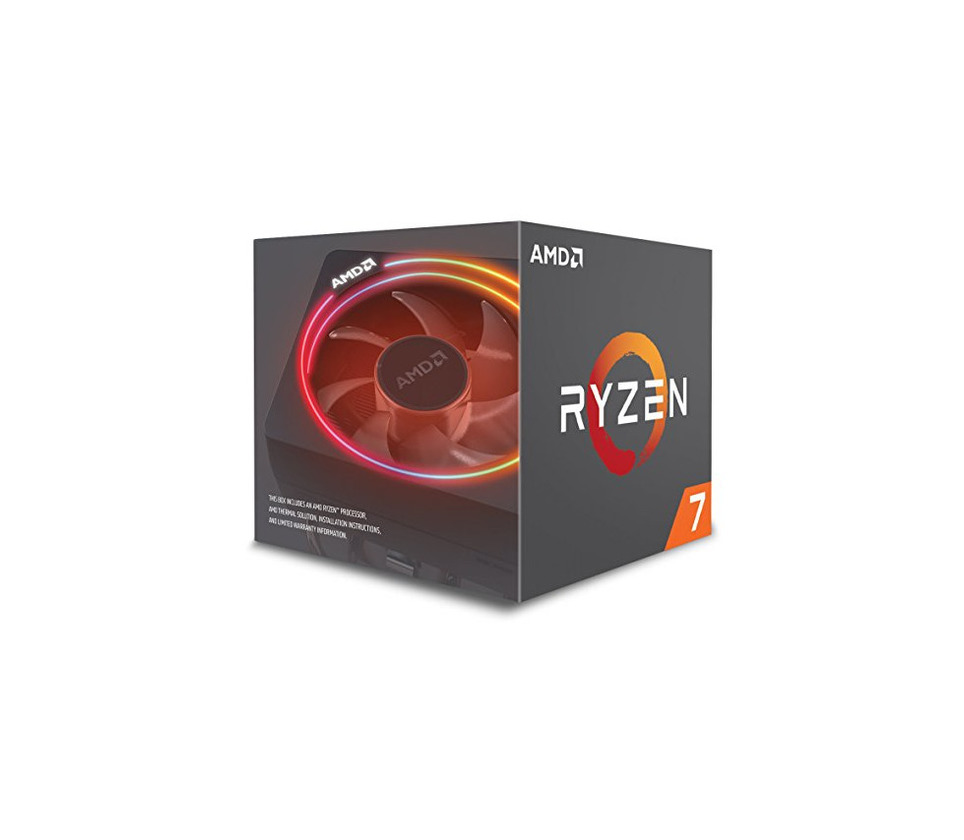 Electrónica AMD Ryzen 7 2700X - Procesador con disipador de calor Wraith Prism