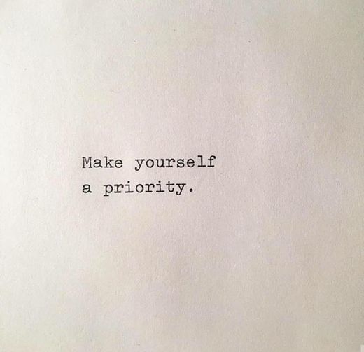 Book Make yourself a priority.