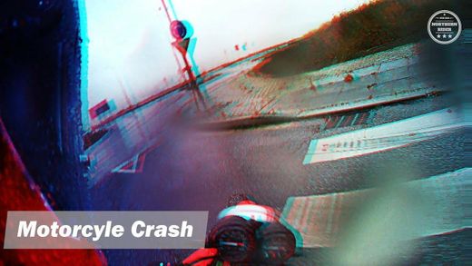 Motorcycle Crash - Very Close To Disaster