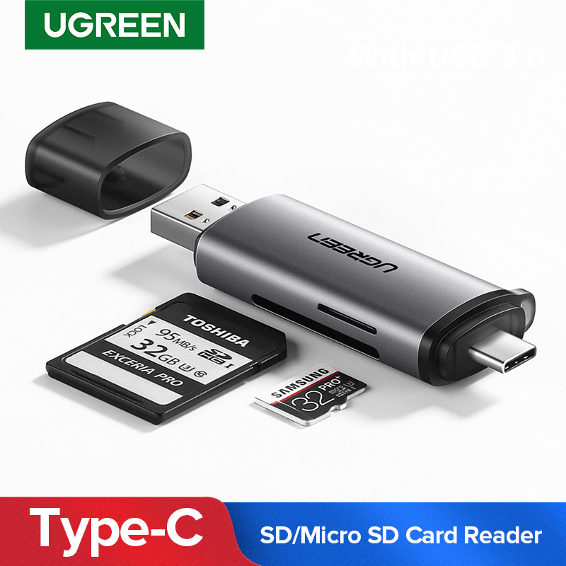 Products Ugreen Card Reader USB 3.0 Type C to SD Micro SD TF