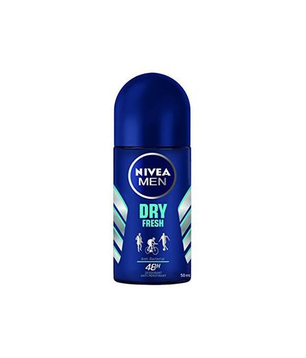 NIVEA Roll-on Dry Impact Men Fresh - Paquete de 6 x 50