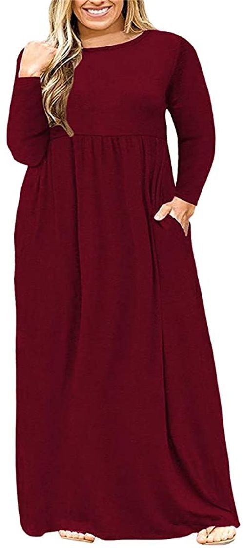 Moda Amazon Essentials Plus Size Surplice Maxi Dress