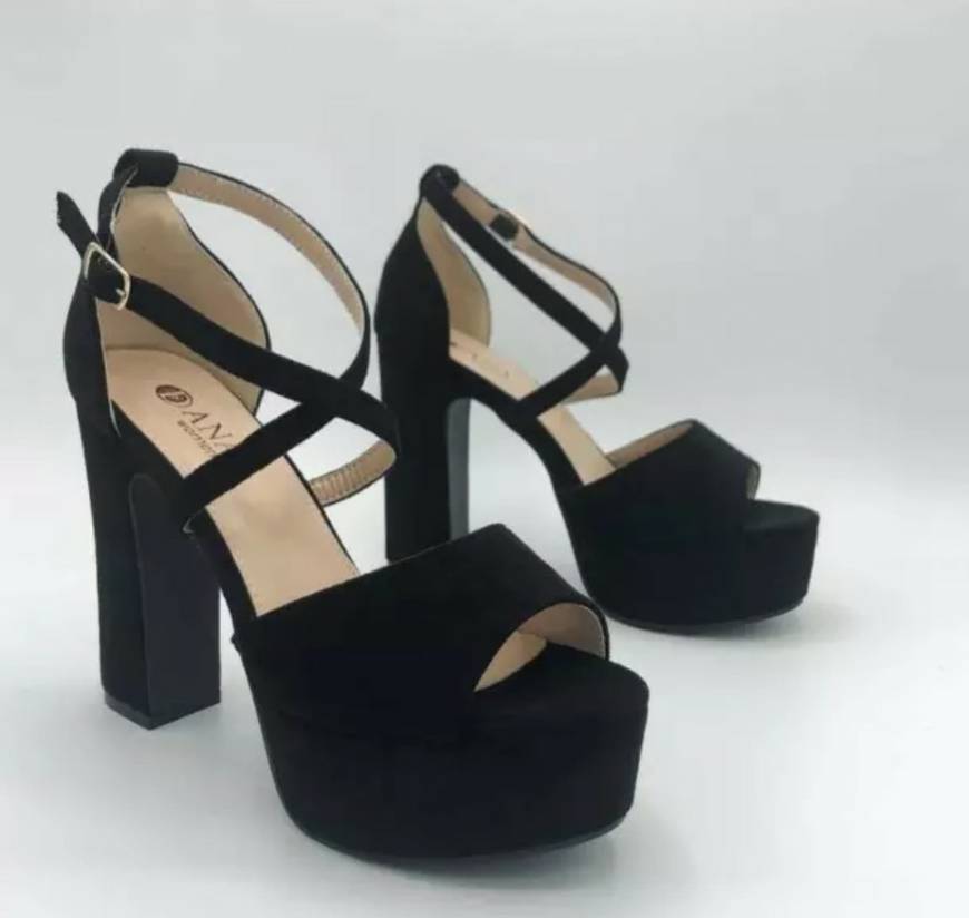 Fashion OCHENTA Zapatos con Tacon Alto para Mujer Plataforma #01 Negro 39