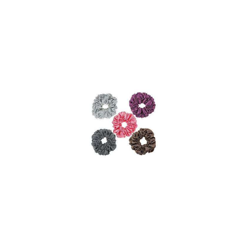 Belleza VAGA Pack de 5 suaves scrunchies de satin