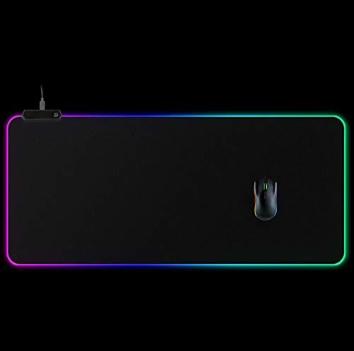 Lugar Biubiubiubiu Alfombrilla de ratón para Juegos RGB Gaming Mouse Pad 900x400x4mm Computer