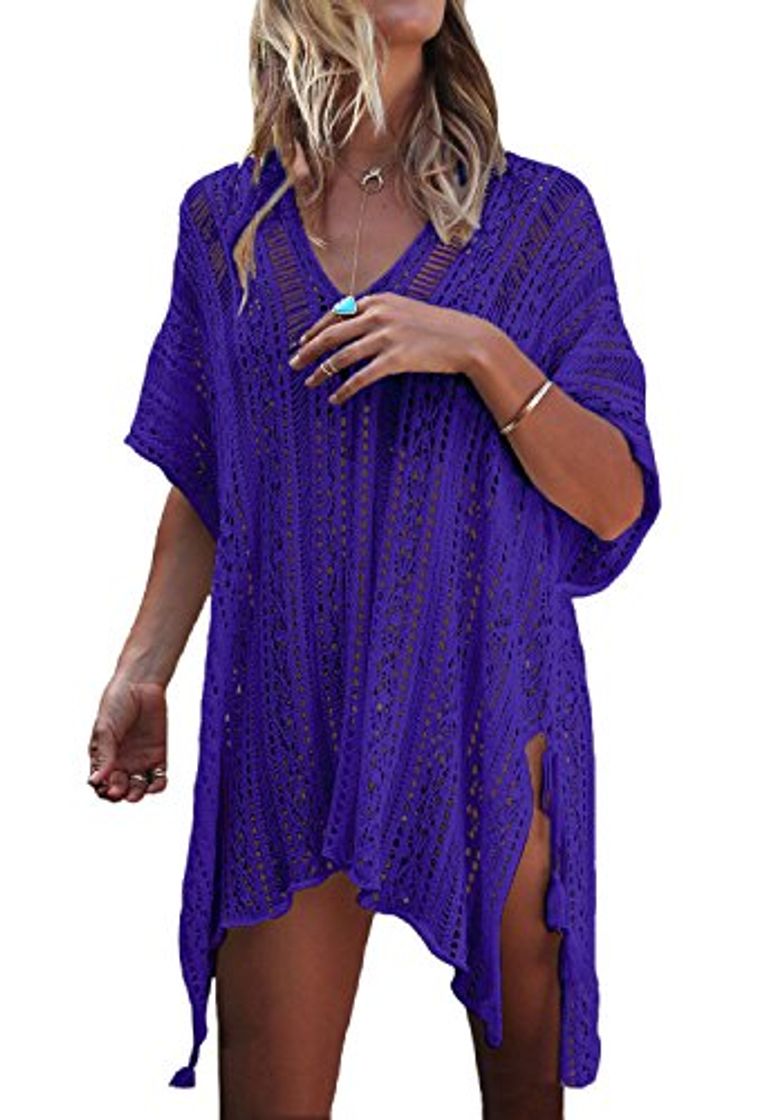 Product Minetom Mujer Camisolas Pareos Bikini Cover Up Boho Ganchillo Verano Hippie Tunica