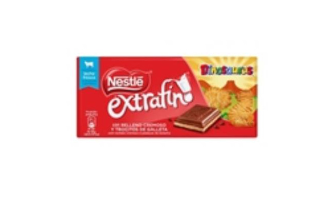 Productos Nestlé Chocolate de Leite com Bolacha Dinosaurus Extrafino