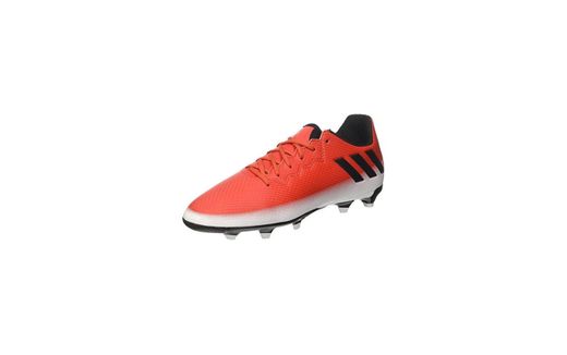 adidas Messi 16.3 FG J, Botas de fútbol para Niños, Rojo