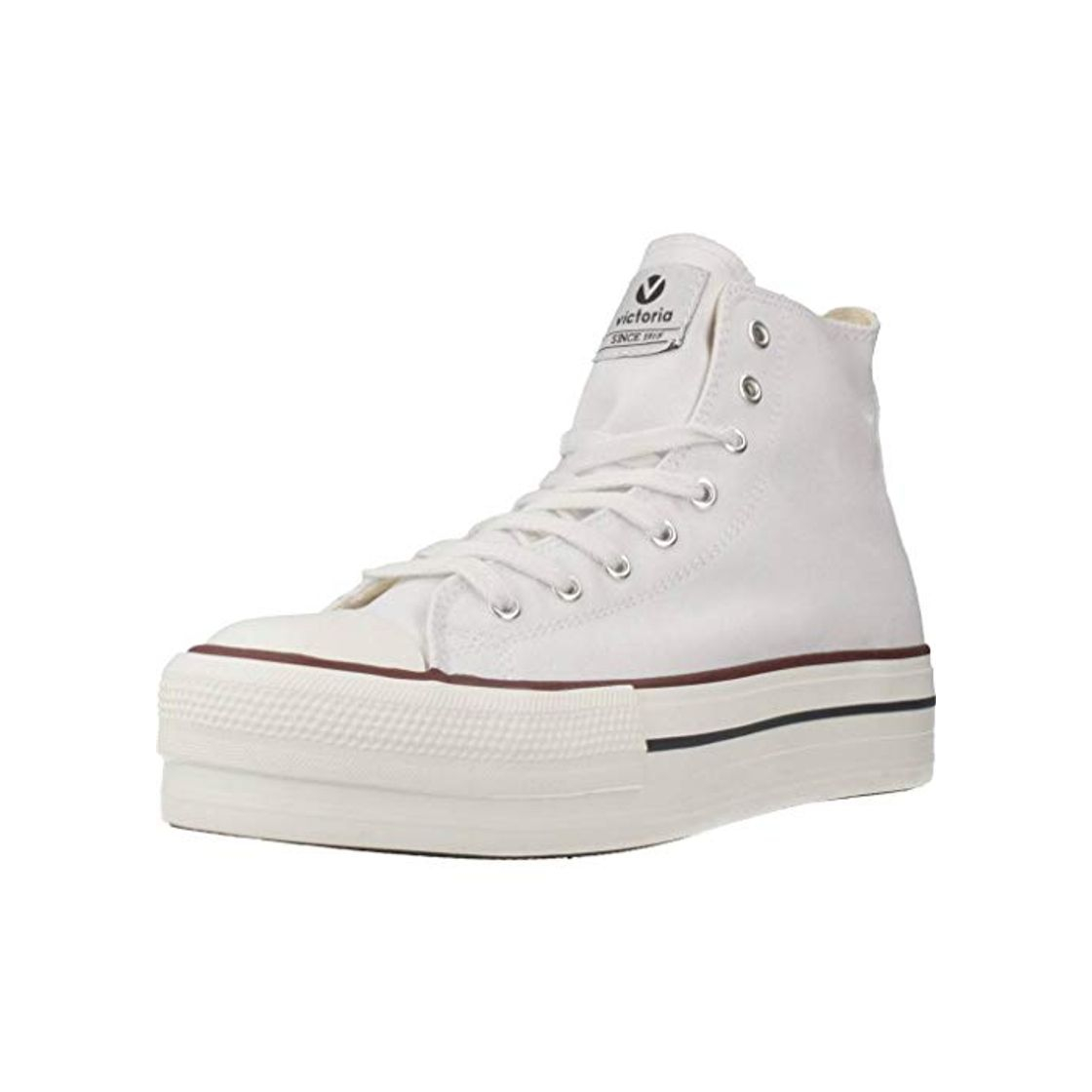 Social Victoria Tribu Doble Botin Lona, Zapatillas Unisex Adulto, Blanco