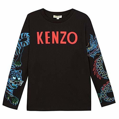 Kenzo Camiseta con el Logotipo de los niños Black 8 Years