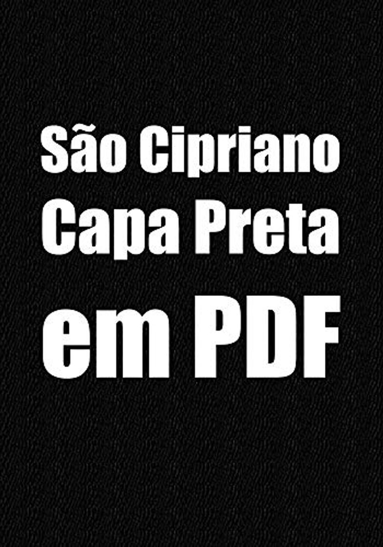 Book São Cipriano Capa Preta em PDF