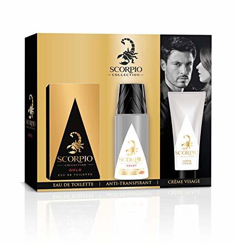 Scorpio Collection Gold para hombre – Estuche con frasco de colonia de