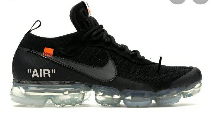 Fashion Nike Air vapormax OFF-WHITE BLACK⚡💸