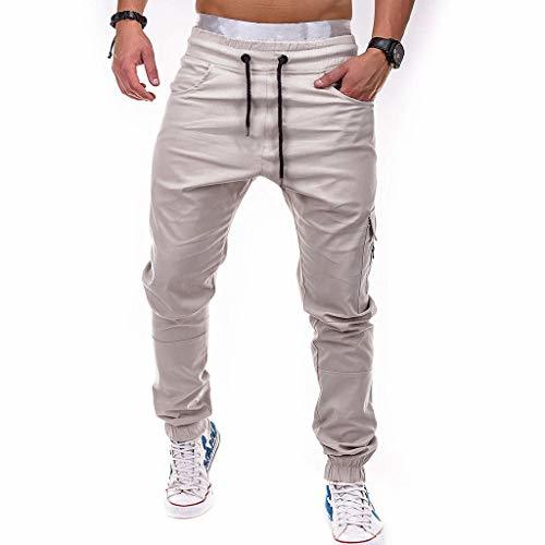 Places LANSKIRT Hombre Pantalones Chándal Jogger Deportivos Urbano Pantalón de Trabajo Ropa Fitness