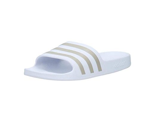 adidas Adilette Aqua, Slide Sandal Unisex-Adult, Footwear White