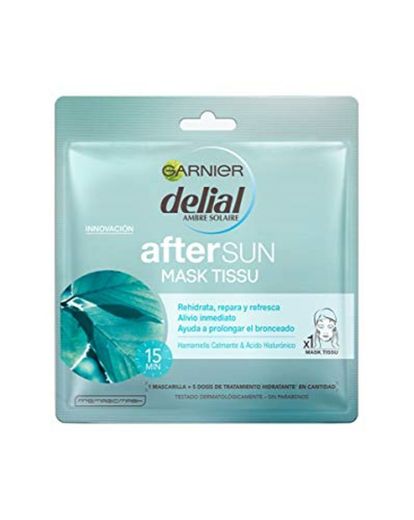Garnier Delial After Sun Mascarilla Hidratante Calmante Mask Tissue