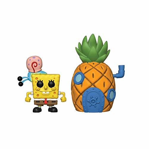 Social Funko- Pop Vinilo Squarepants S3: Spongebob w/Pineapple Figura Coleccionable, Multicolor, Estándar
