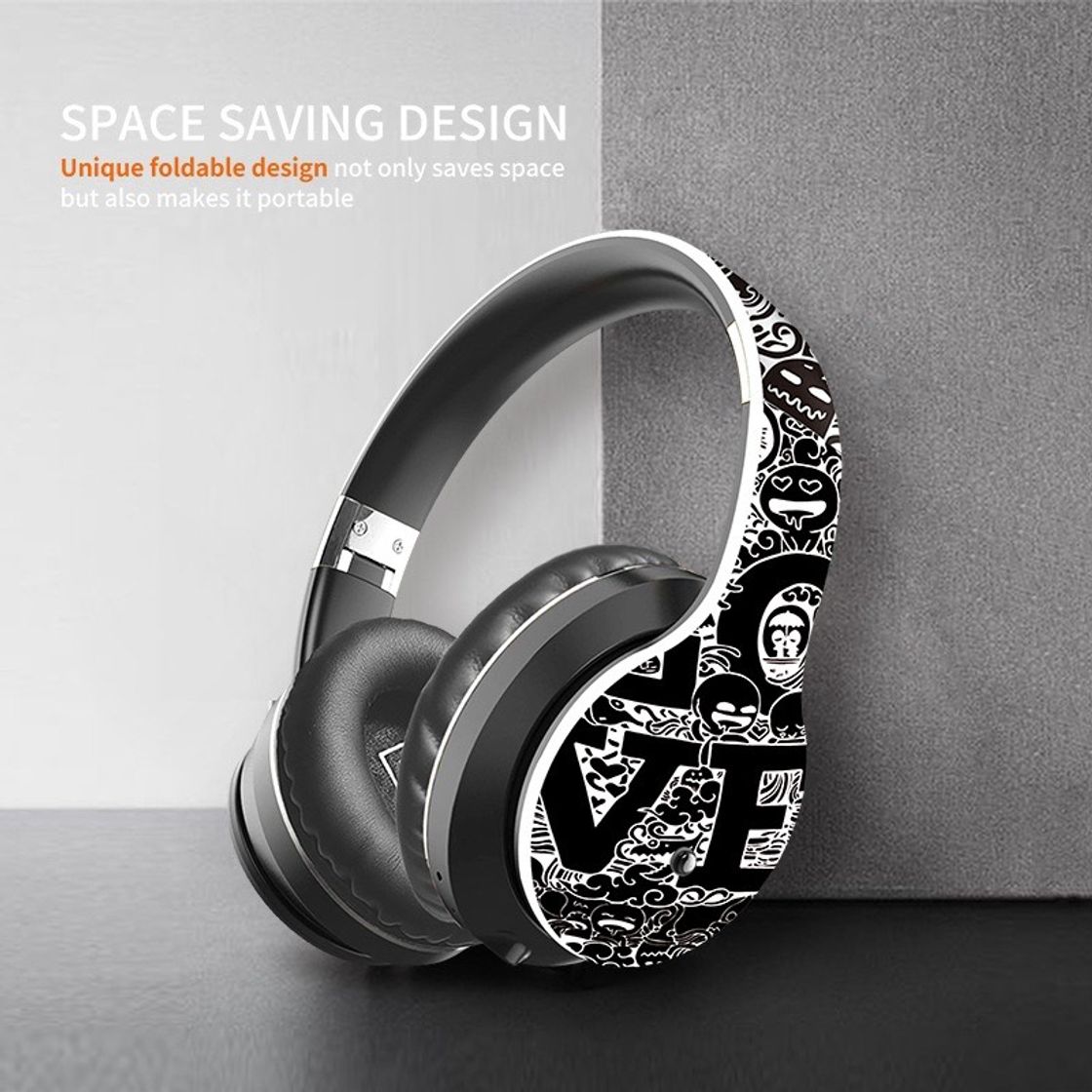 Producto Tourya Graffiti Wireless Headphones Over Ear Bluetooth